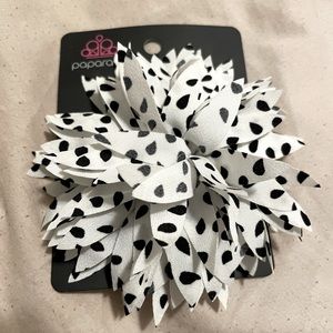 Polka Dot Flower Hair Clip